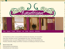 Tablet Screenshot of naturfriseur-maria.de